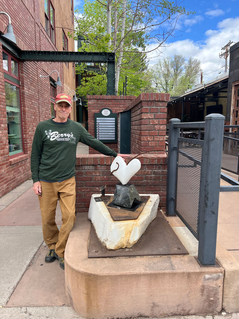 tdeshong-Old-ball-&-chain-Carbondale Tdeshong's sculpture "Old Ball and Chain"